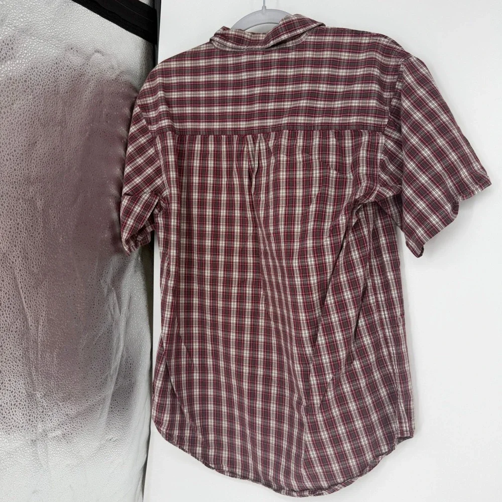 Lot of 3 Shirts Men Medium 10/12 Multicolor Plaid Striped Bundle Skater School